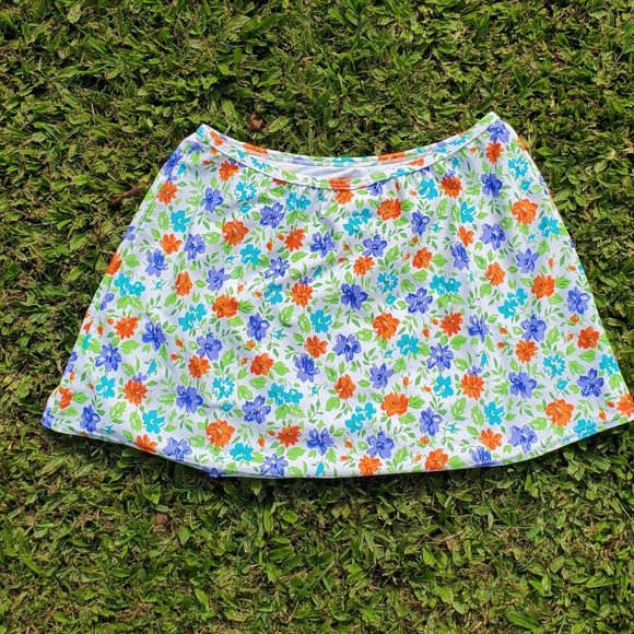 Bright Floral Bikini Skirt Cover Up - Picture 3 of 4